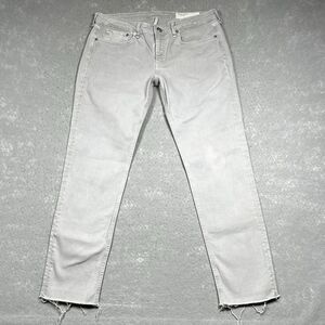 Rag & Bone The Dre Low-Rise Slim Denim Boyfriend Jeans Women's Size 29 Gray Wash